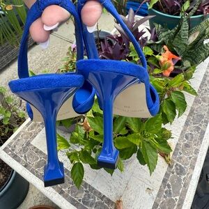 Marc Fisher Blue Stiletto Slingback Heels